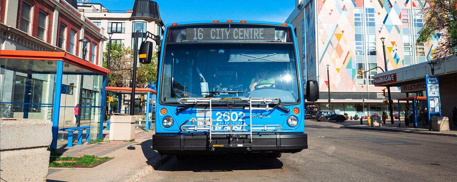 Bus waiting at Transit centre